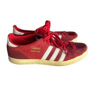 Adidas Basket Profi Red Sneakers with White Accents
